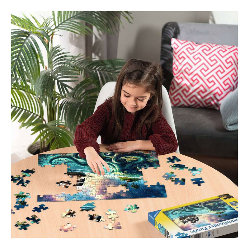 Afbeelding laden in galerijviewer, Ravensburger – de schat van de kraken – kinderpuzzel – 100 xxl stukjes
