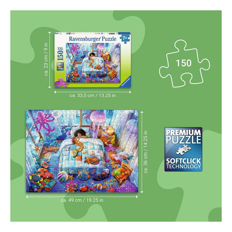 Afbeelding laden in galerijviewer, Ravensburger puzzel undersea dreams 150 xxl stukjes
