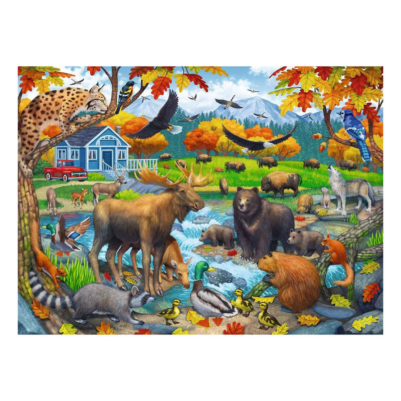 Afbeelding laden in galerijviewer, Ravensburger legpuzzel wildlife gathering - 150 xxl st.
