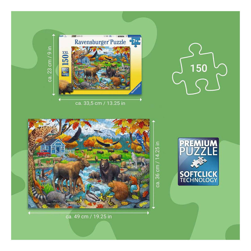 Afbeelding laden in galerijviewer, Ravensburger legpuzzel wildlife gathering - 150 xxl st.
