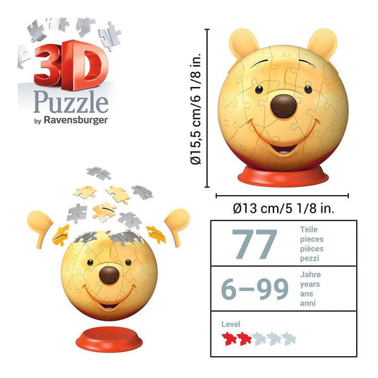 Ravensburger 3d puzzel winnie pooh met oren 72pcs