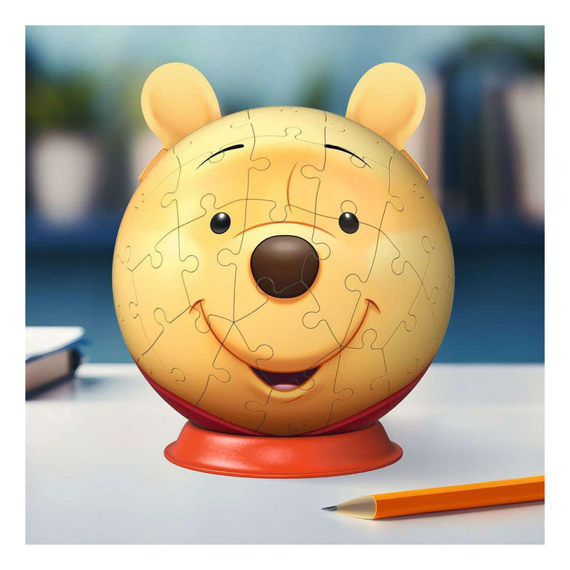 Afbeelding laden in galerijviewer, Ravensburger 3d puzzel winnie pooh met oren 72pcs
