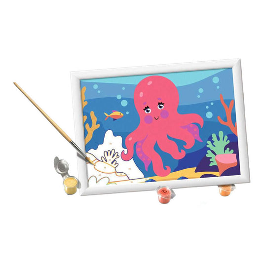 Ravensburger – creart: octopus (neon) – schilderen op nummer