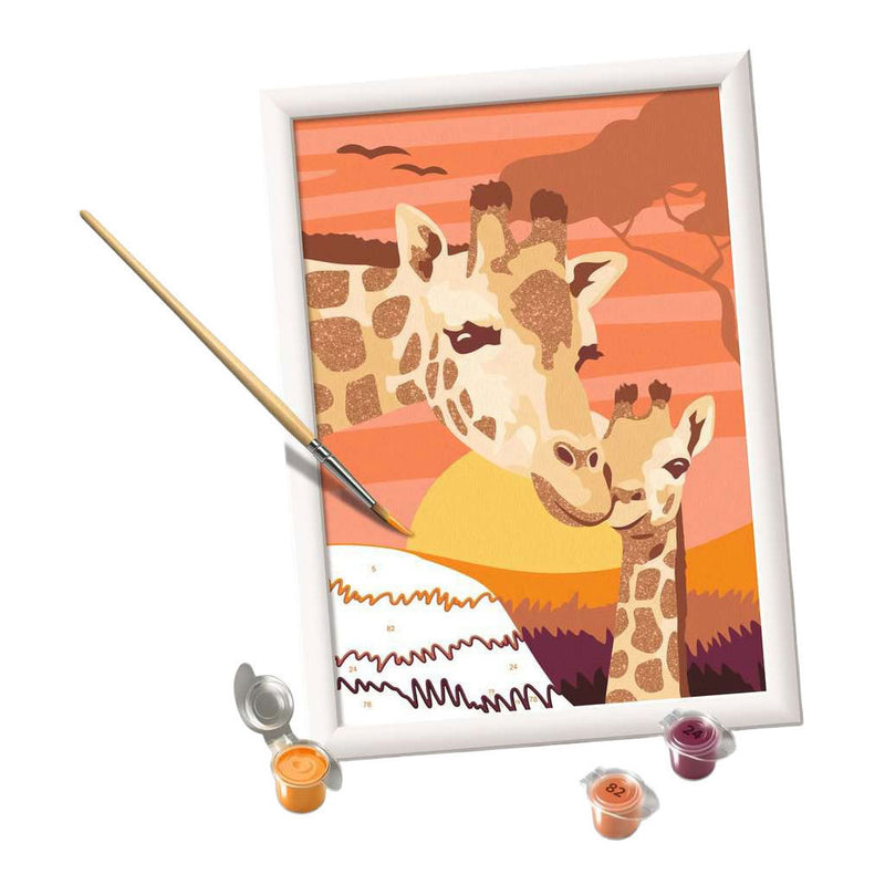 Afbeelding laden in galerijviewer, Ravensburger – creart: giraffen – schilderen op nummer
