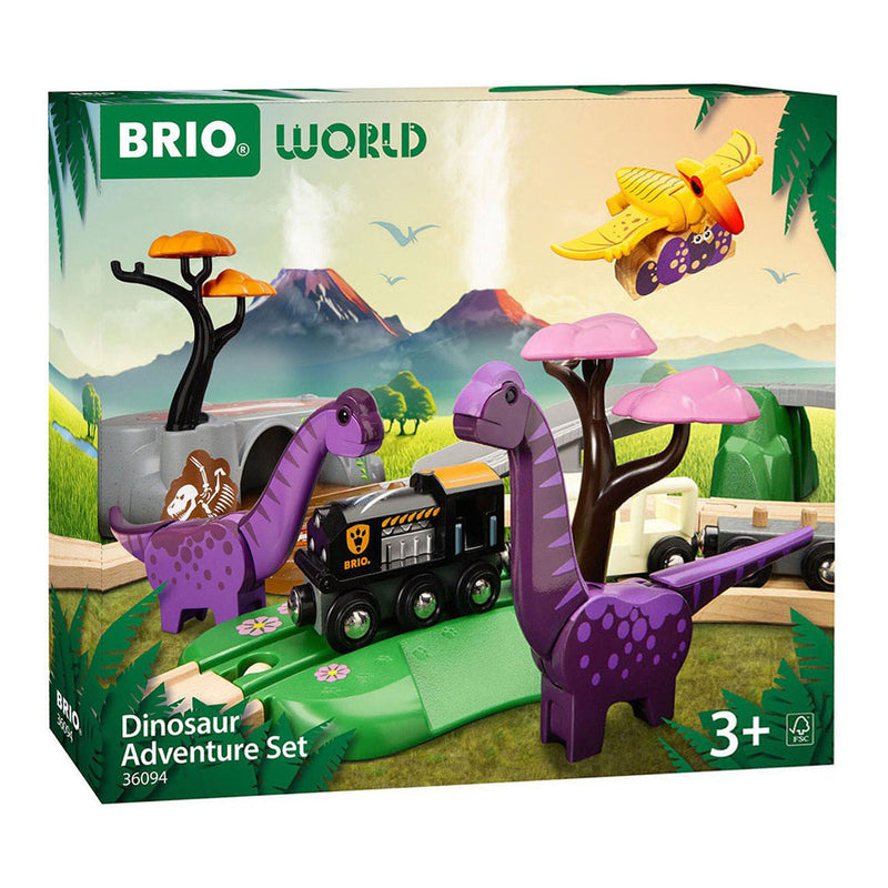 Afbeelding laden in galerijviewer, Brio treinbaan avonturenset - dinosaurus - 21-delig
