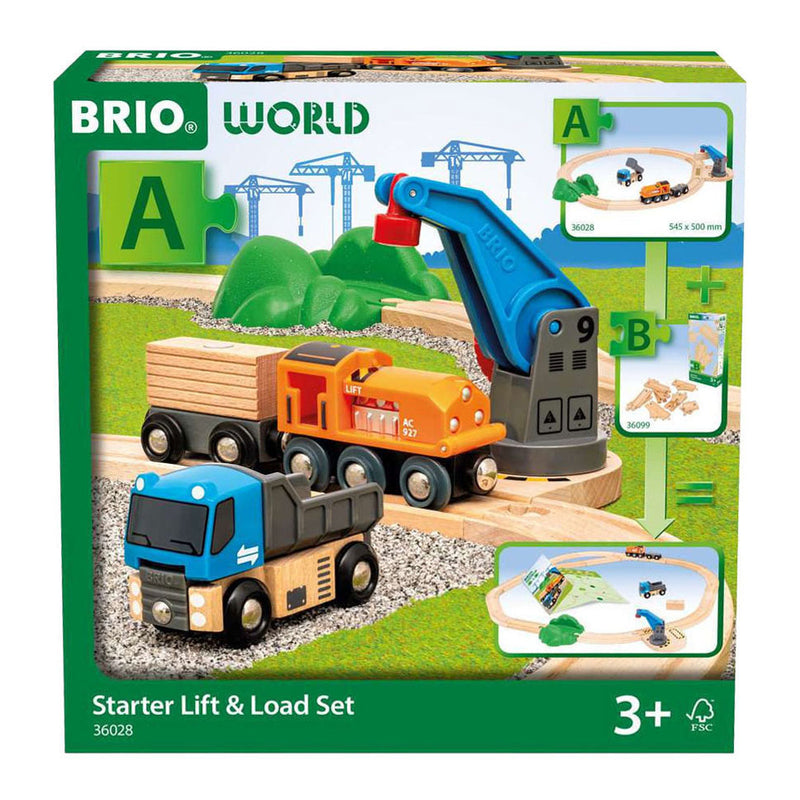 Afbeelding laden in galerijviewer, Ravensburger brio treinset hijs en laad startset - 14dlg.
