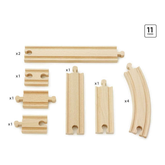 Brio rails uitbreidingsset - 11dlg.