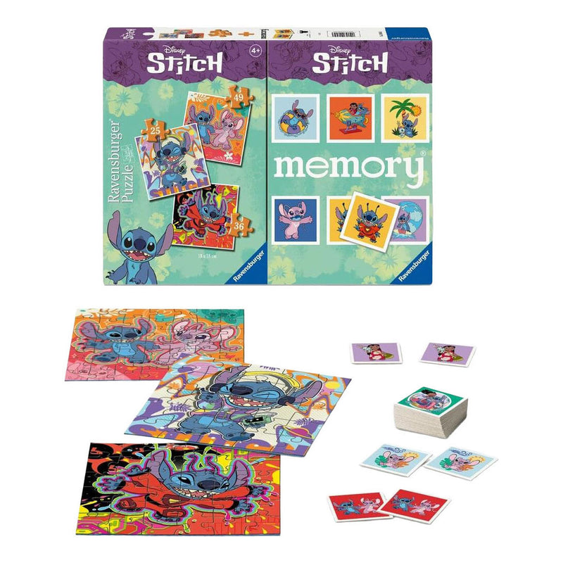 Afbeelding laden in galerijviewer, Ravensburger stitch 3-in-1 puzzel en memory - 25-36-49st.
