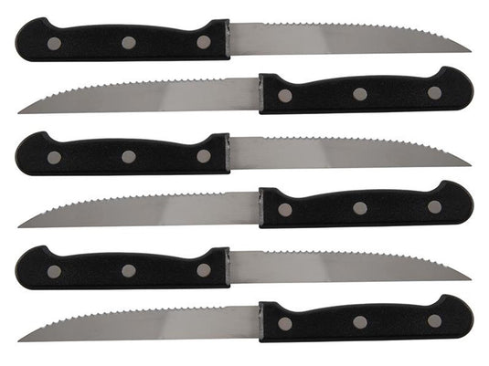 Kitchen tools steakmessenset 6-delig 21,5cm