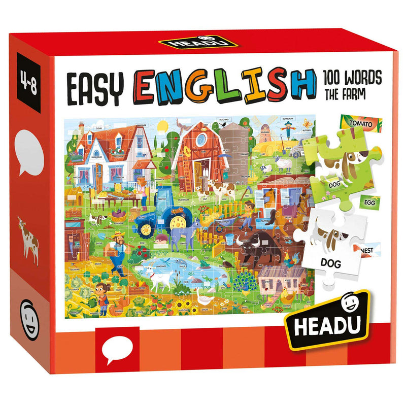 Afbeelding laden in galerijviewer, Headu Easy English 100 Words Farm, 108st. (EN)
