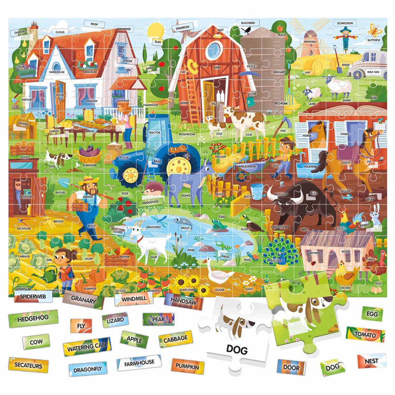 Afbeelding laden in galerijviewer, Headu Easy English 100 Words Farm, 108st. (EN)
