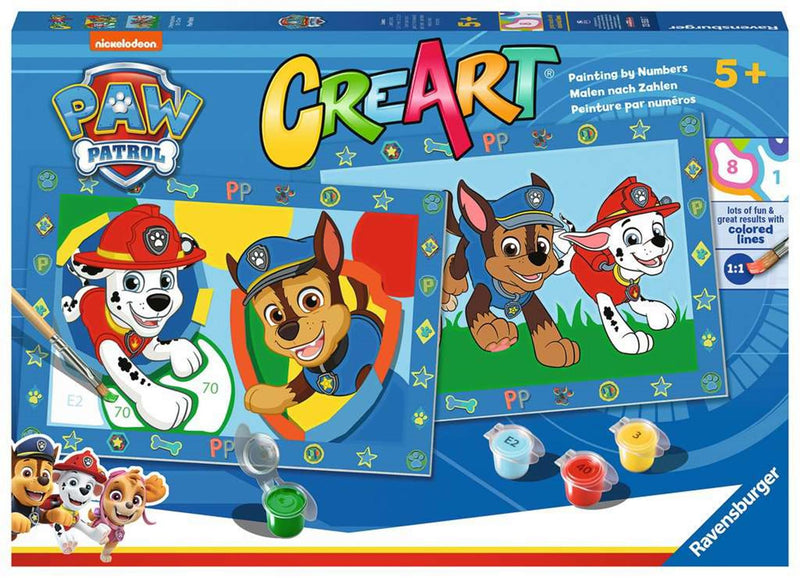 Afbeelding laden in galerijviewer, Ravensburger creart schilderen op nummer - paw patrol
