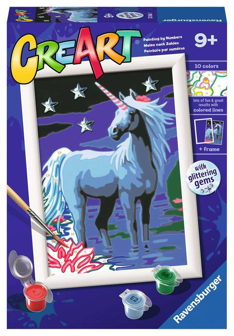 Afbeelding laden in galerijviewer, Ravensburger creart schilderen op nummer - magische eenhoorn

