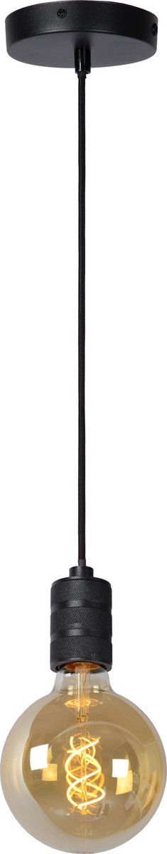 Lucide jova - hanglamp - ø 10 cm - 1xe27 - zwart