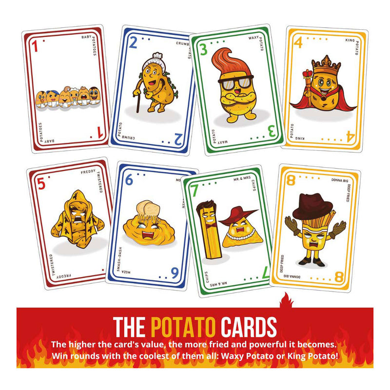 Afbeelding laden in galerijviewer, Fried potatoes card game burned edition (engelstalig)

