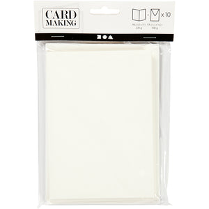 Creotime kaarten enveloppen, afmeting kaart 10,5x15 cm, afmeting envelop 11,5x16,5 cm, off-white, 10sets