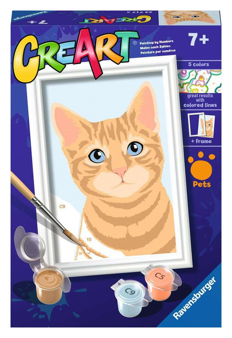 Afbeelding laden in galerijviewer, Ravensburger creart schilderen op nummer rode kater
