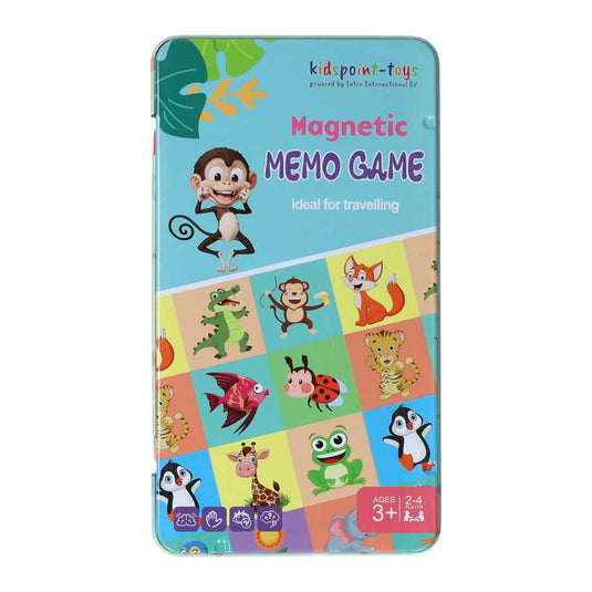 Intro magnetische reisspel in blik memo