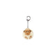 Pom pom sleutelhanger schaap blank 8x7,5cm