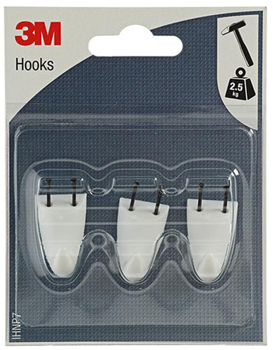 3m 1052424 - haak voor plesterwerk en hout wit small | 1 stuks