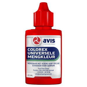 Colorex avis geconcentreerde universele mengkleur 580 rood 22ml