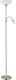 Eglo up 2 vloerlamp - e27 e14 - 176,5 cm - rvs wit