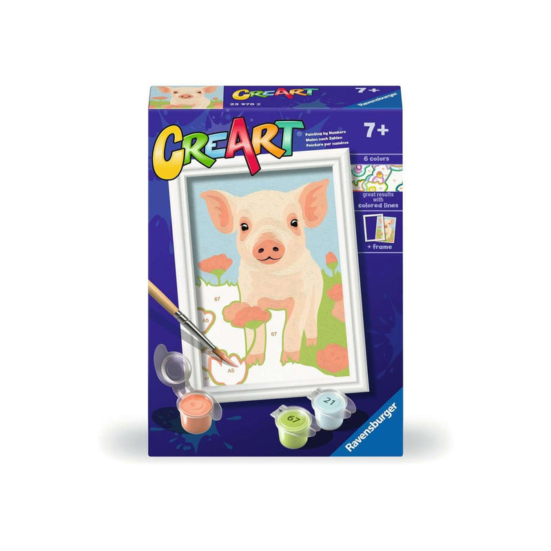 Afbeelding laden in galerijviewer, Ravensburger creart schilderen op nummer - varken
