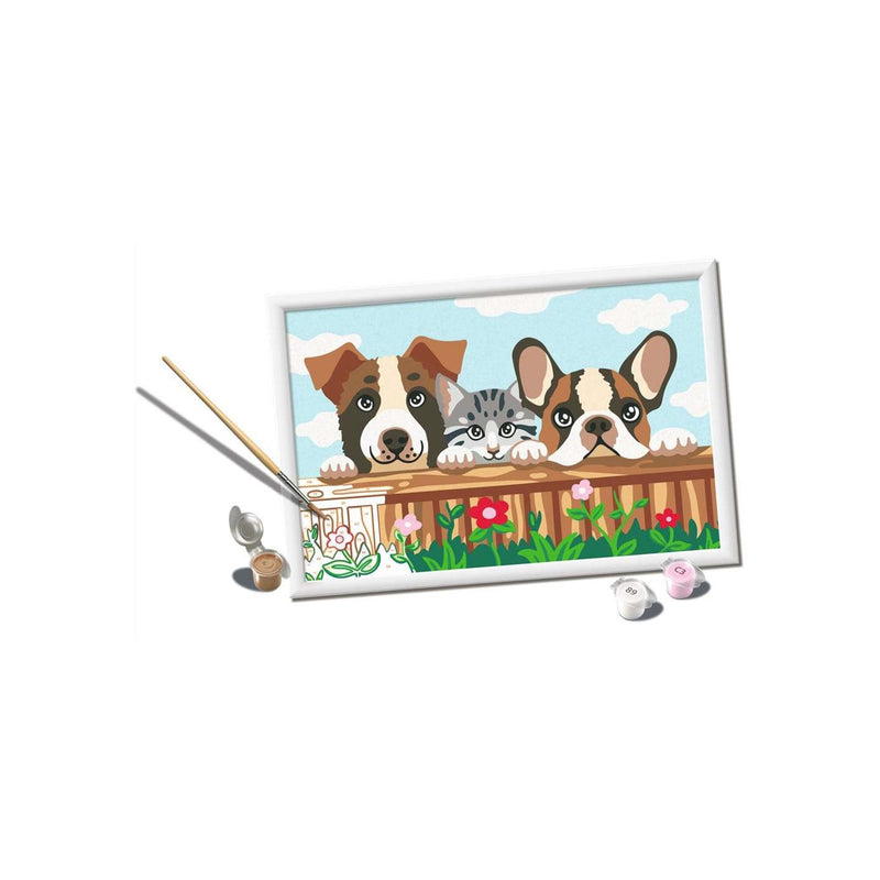 Afbeelding laden in galerijviewer, Ravensburger creart - cat and dogs - schilderen op nummer vanaf 11 jaar
