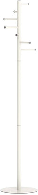 Maul caurus kapstok - 7 haak - standvoet - wit - 1 stuk - ø 35 x 177 cm -