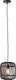 Brilliant woodrow - hanglamp - e27 max 1x60w - hout zwart