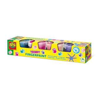 Ses creative ses vingerverf trendy kleuren, 4x110ml