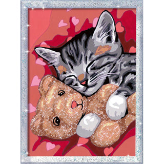 Afbeelding laden in galerijviewer, Ravensburger creart schilderen op nummer - vredige kitten
