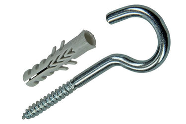 Celo 1015383 - 5 nylon pluggen f 6 mm + schroefhaken 502622 | 5 stuks