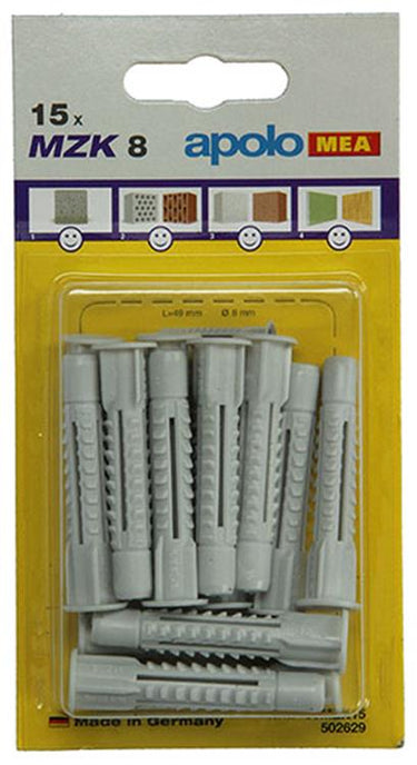 Celo 1015435 - 15 universeelpluggen mzk 502629 8mm | 5 stuks