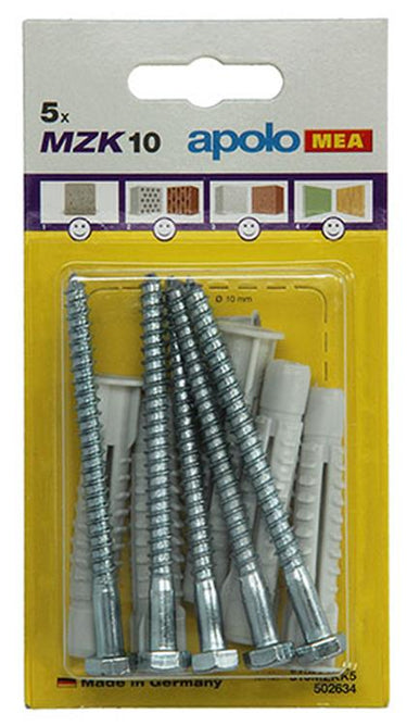 Celo 1015440 - 5 universeelpluggen mzk + sps 502634 10mm | 5 stuks