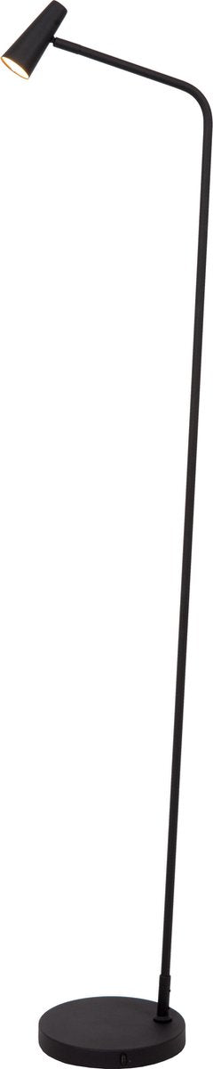 Lucide stirling - oplaadbare vloerlamp - accu batterij - led 3 stepdim - 1x3w 2700k - zwart