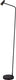 Lucide stirling - oplaadbare vloerlamp - accu batterij - led 3 stepdim - 1x3w 2700k - zwart