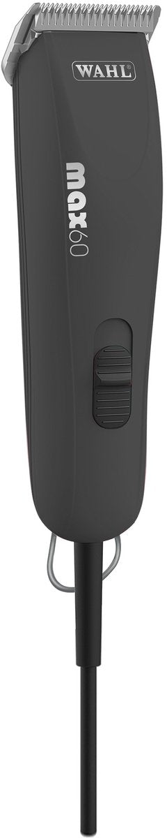 Wahl max 60 - krachtige netwerkkap voor dieren - voor honden katten - dubbele snelheid borstelloze motor, prime series snavelblad, roestvrijstalen kammen, softshell case