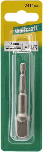 Afbeelding laden in galerijviewer, Wolfcraft adapter | voor dopsleutels | 13mm (1 2) | 1 stuk - 2414000
