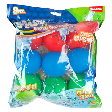 Toi-toys splash herbruikbare waterballon zelfsluitend 9 stuks