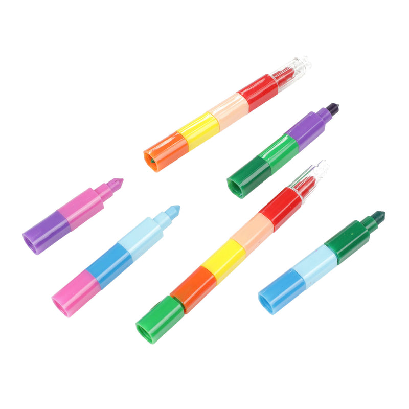 Afbeelding laden in galerijviewer, Toi-toys 10-in-1 waskrijt pen, 2st.
