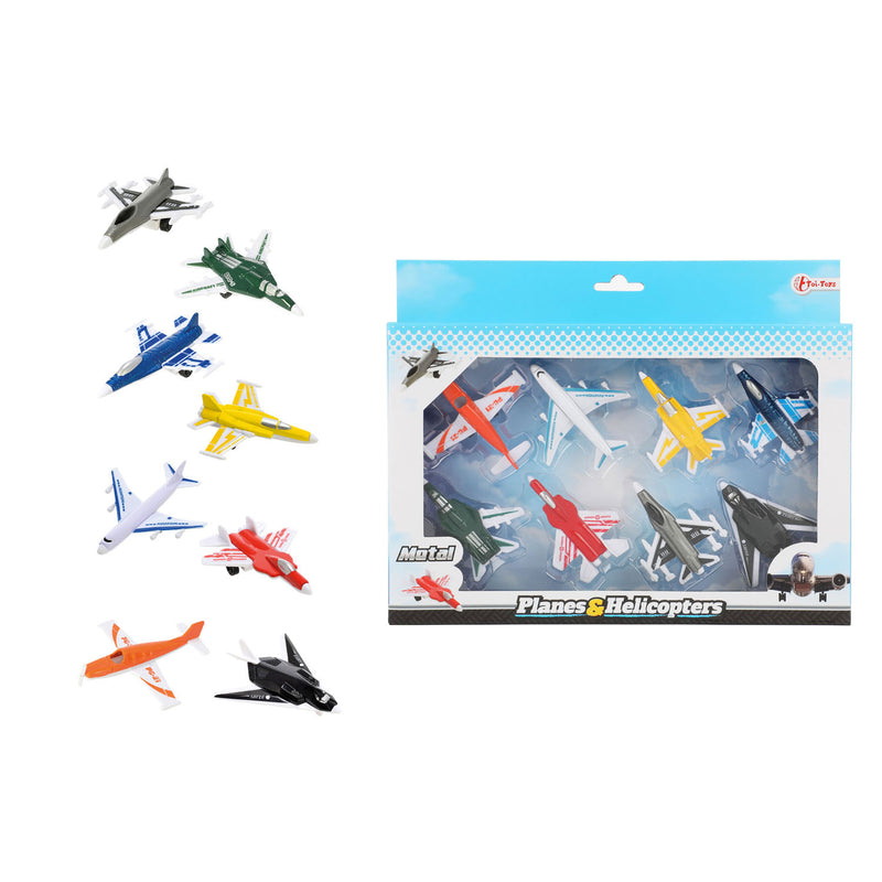 Afbeelding laden in galerijviewer, Metalen Vliegtuigjes Speedfighter, 8st.
