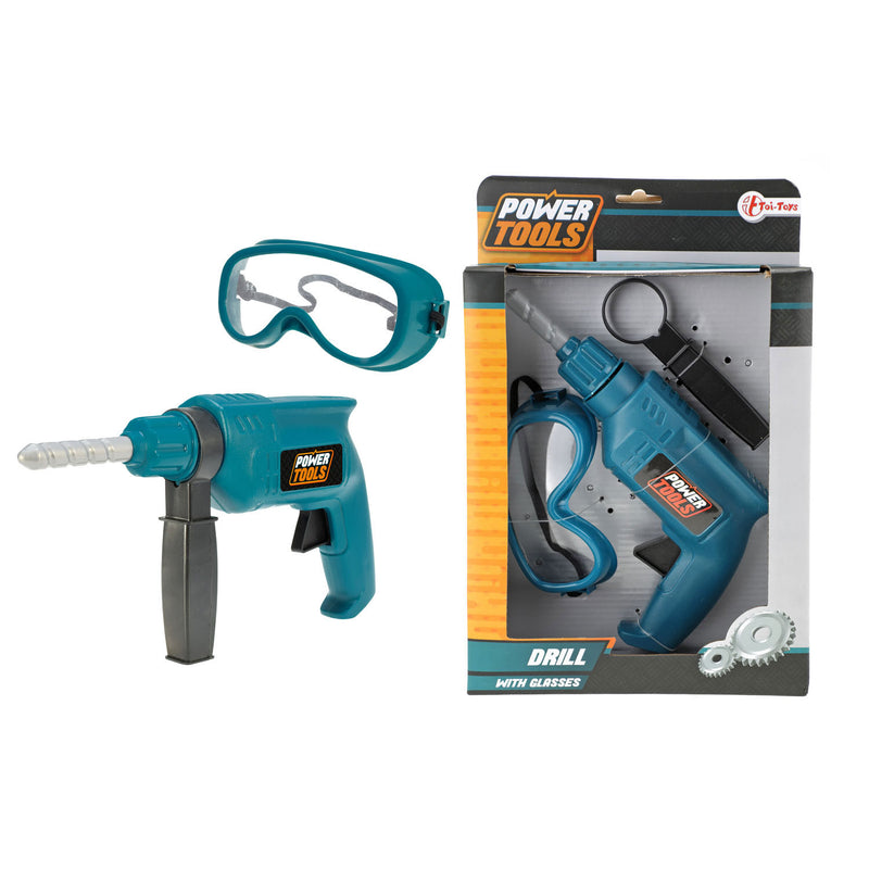 Afbeelding laden in galerijviewer, Toi-toys power tools boor met veiligheidsbril
