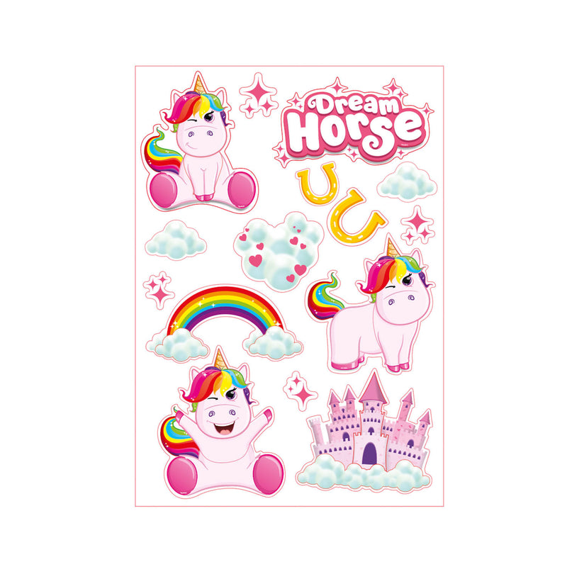 Afbeelding laden in galerijviewer, Toi-toys muurdeco stickers eenhoorn
