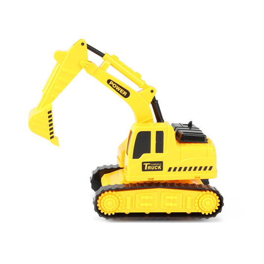 Cars trucks vehicool kiepwagen met graafmachine