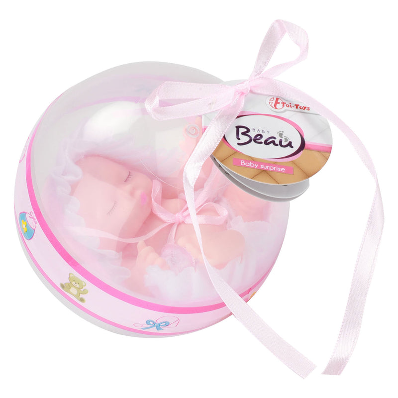 Afbeelding laden in galerijviewer, Beau baby babypop in bal, 12cm
