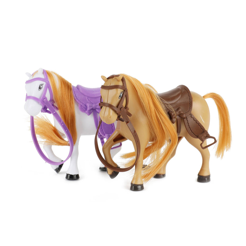 Afbeelding laden in galerijviewer, Lauren Lilly Tienerpoppen met Paarden, 12cm
