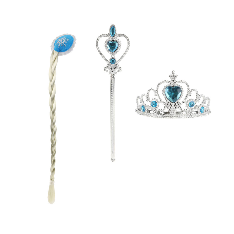 Afbeelding laden in galerijviewer, Toi-toys toi toys ice princess set met vlecht, tiara en toverstaf

