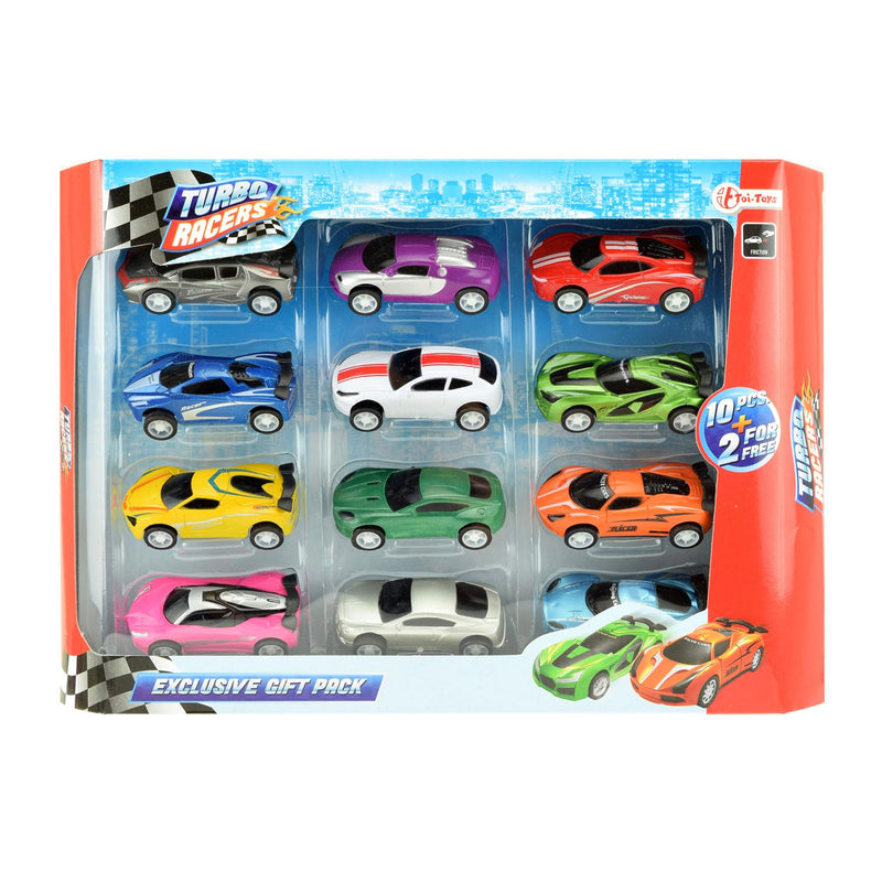 Afbeelding laden in galerijviewer, Toi-Toys Turbo Racers Pull Back Super Auto's, 12st.
