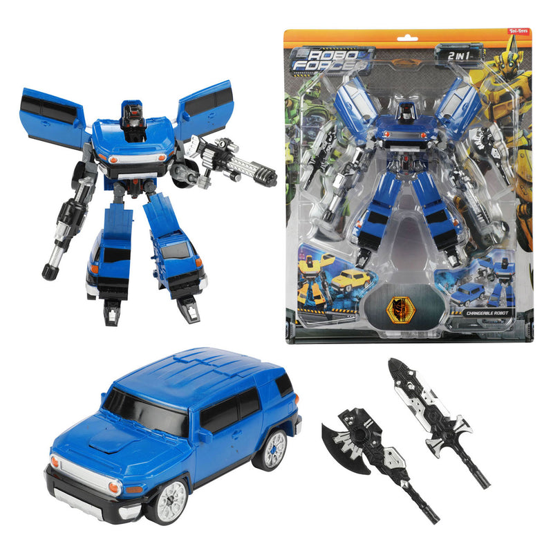 Afbeelding laden in galerijviewer, Roboforces veranderrobot - suv the super morpf blauw

